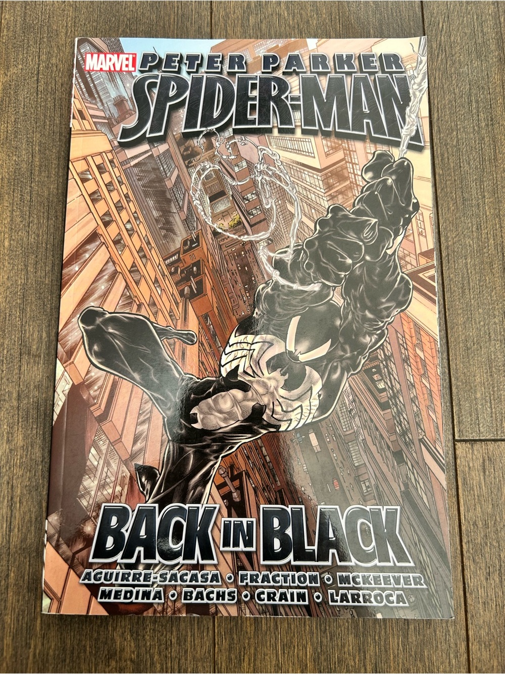 Marvel Peter Parker spiderman back in black graphic novel